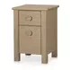 Loren Natural 2 Drawer Small Nightstand