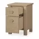 Loren Natural 2 Drawer Small Nightstand