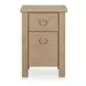 Loren Natural 2 Drawer Small Nightstand
