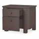 Loren Dark Brown 2 Drawer Large Nightstand