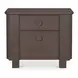 Loren Dark Brown 2 Drawer Large Nightstand