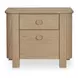 Loren Natural 2 Drawer Large Nightstand