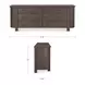 Loren Dark Brown 6 Drawer Dresser