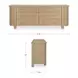 Loren Natural 6 Drawer Dresser
