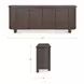 Loren Dark Brown 6 Door Sideboard