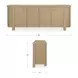Loren Natural 6 Door Sideboard