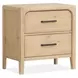 Somerset Butternut 2 Drawer Nightstand with USB Charging