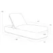 Madrid Stinson White Performance Fabric 84" Chaise Lounger
