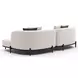 Madera Oatmeal 2 Piece Modular RAF Chaise Sectional with Pillows