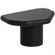 Della Black Free Form Small Concrete Top Outdoor Cocktail Table