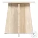 Fusion Travertine Marble Cirque End Table