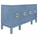 Effie Blue and Gold 4 Door Buffet