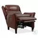 Harrowford Benjamin Burgundy Leather Power Recliner with Power Headrest