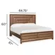 Callisto Bourbon Brown Queen Panel Bed
