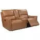 Portland Desert Leather Lay Flat Power Reclining Living Room Set with Power Headrest and USB Charging