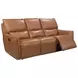 Portland Desert Leather Lay Flat Power Reclining Living Room Set with Power Headrest and USB Charging