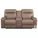 Bryluxe Tuscan Tan Leather Lay Flat Power Reclining Living Room Set with USB Charging