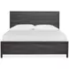 Meadowrise Raisin Black King Panel Bed