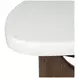 Elowen Vale Turkish Coffee and White Triangular Marble Top Cocktail Table