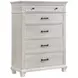 Silver Sands Gray 5 Drawer Chest