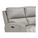 Laredo Cement Leather 87" Zero Gravity Power Reclining Sofa with Fold Down Center Console and USB Charging