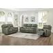 Laredo Sage Moss Leather Zero Gravity Glider Power Recliner with Power Headrest and USB Charging