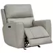 Laredo Cement Leather Zero Gravity Power Reclining Living Room Set with Power Headrest and USB Charging