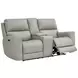 Laredo Cement Leather Zero Gravity Power Reclining Living Room Set with Power Headrest and USB Charging