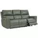 Laredo Sage Moss Leather Zero Gravity Power Reclining Living Room Set with Power Headrest and USB Charging