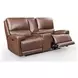 Highland Brown Coffee Leather 79" Zero Gravity Power Reclining Console Loveseat with Power Headrest and USB Charging