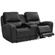 Bel Vista Black Leather Zero Gravity Power Reclining Living Room Set