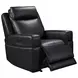 Valley Black Leather Glider Power Recliner with Power Headrest and USB Charging