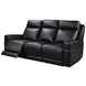 Valley Black Leather 82" Zero Gravity Power Reclining Sofa with Power Headrest and USB Charging