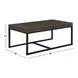 Yukon Brown Rectangular Nesting Coffee Table with 2 Stools