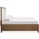 Ridgefield Russet and Cream Queen Upholstered Storage Panel Bed
