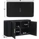 Colvin Black 2 Door Server