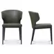 Delaney Dark Green Upholstered Dining Chair Set of 2