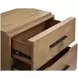 Brookstone Rustic Caramel 2 Drawer Nightstand with USB Charging