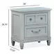 Glenbrook Pebble 2 Drawer Nightstand with USB Charging