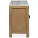 Foxrun Hollow Sierra Brown and White 70" Marble Top TV Stand