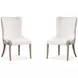 Sunset Cove Cream Upholstered Host Chair Set of 2