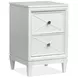Springhouse Whisper White 2 Drawer Nightstand with USB Charging