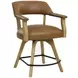 Rylie Natural Round Game Top Counter Height Dining Room Set