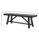 Eleanor Black Dining Bench
