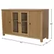 Eleanor Natural 4 Doors Sideboard
