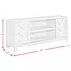Holmes White 70" TV Stand With Sliding Door