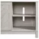 Holmes White 70" TV Stand With Sliding Door