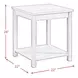 Holmes White 3 Piece Occasional Table Set