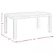 Holmes Brown 66" Rectangular Dining Table