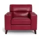 Elwyn Cranberry Leather Living Room Set